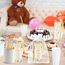 Xendelow Winnie design featuring whimsical Pooh-inspired artwork for baby celebrations.