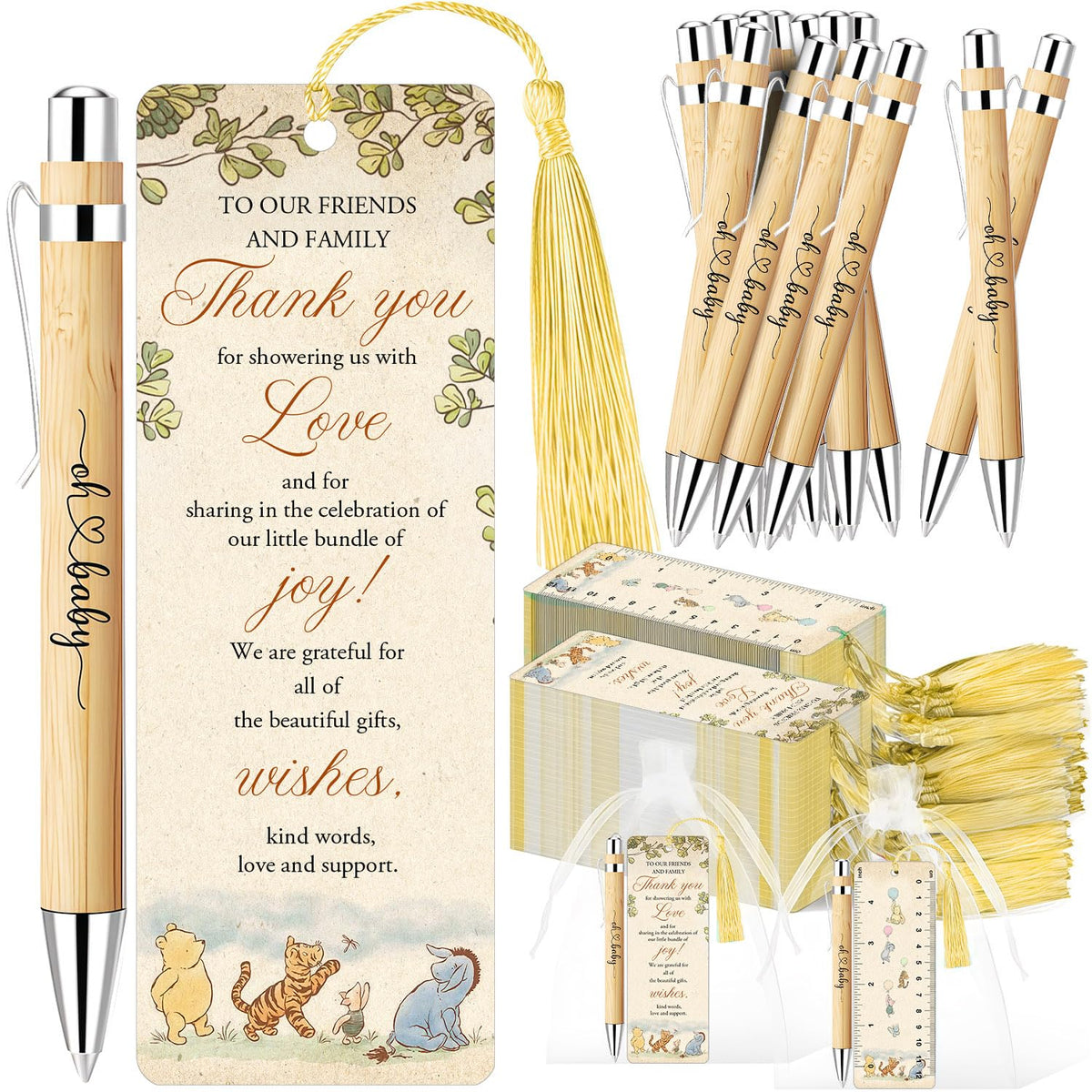Xendelow Winnie ballpoint pens in pastel colors, ideal party favors and practical keepsakes.