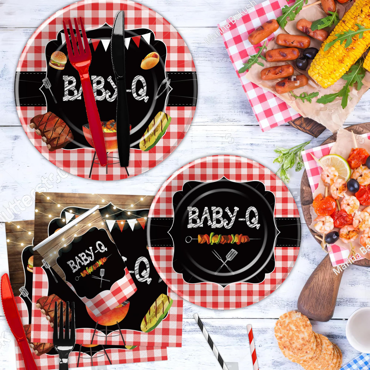 Xenorik Baby Q cups provide mess-free sipping for guests during the party.