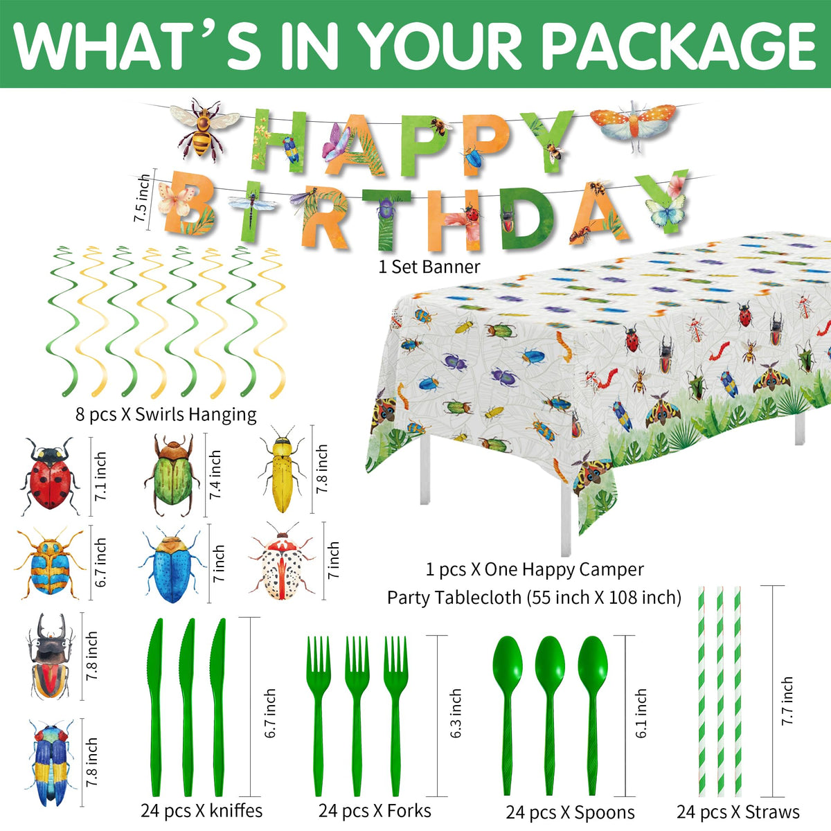 Xenorik bug birthday napkins for quick cleanup after playful celebrations
