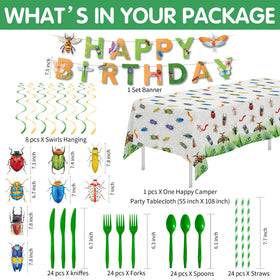 Xenorik bug birthday napkins for quick cleanup after playful celebrations