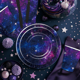 Xenorik Space Galaxy Cutlery set brings easy assembly to kid-friendly meals.