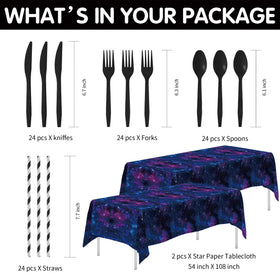 Xenorik Space Galaxy Napkins ideal for quick cleanup during interstellar celebrations.