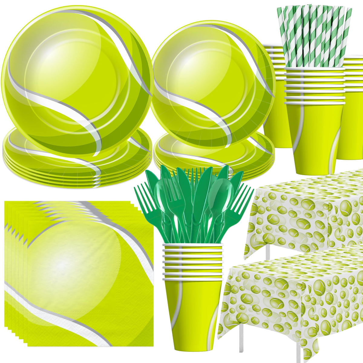 Xenorik tennis party plates with elegant design for birthday celebrations and easy cleanup