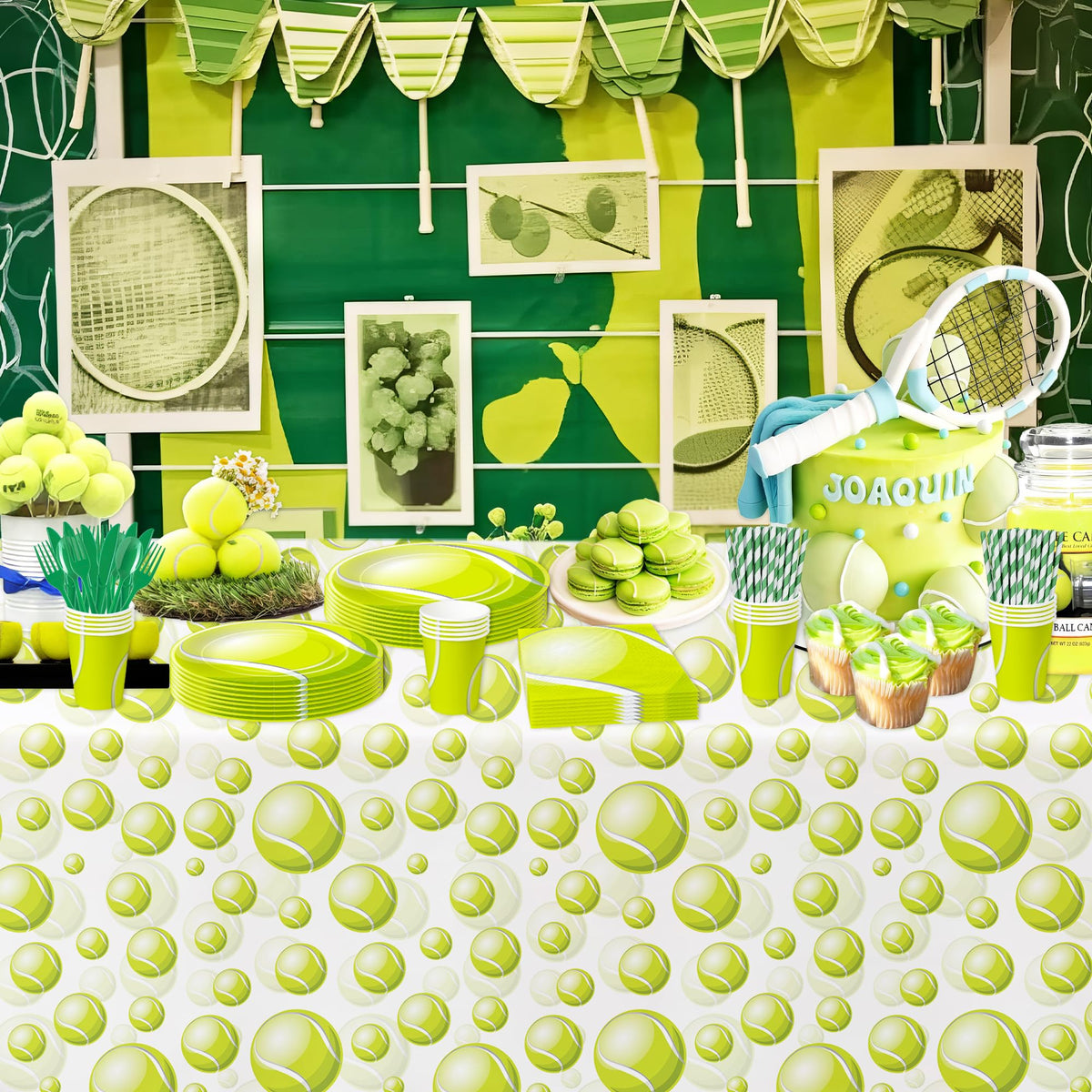 Xenorik tennis paper straws add sporty flair to drinks