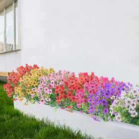 XEOLIAN pink artificial flowers for porch decor on front entrances