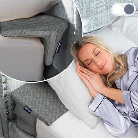XetraDesign bed wedge pillow showing 4-in-1 angles for personalized support