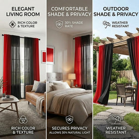 XFLINGBAO versatile red and black design complements vintage and modern interiors