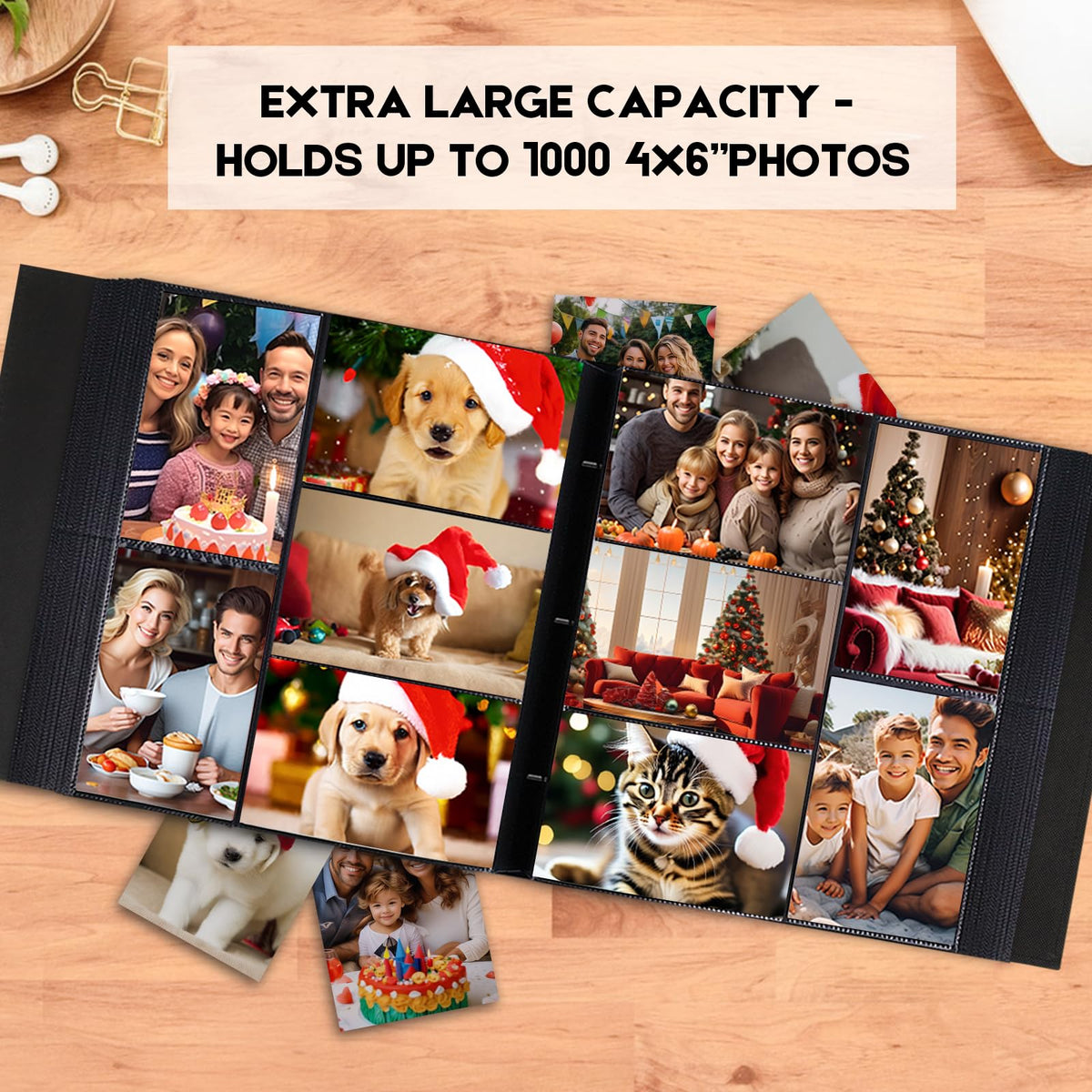 Xfveiwoo 1000-pocket capacity keeps many memories organized