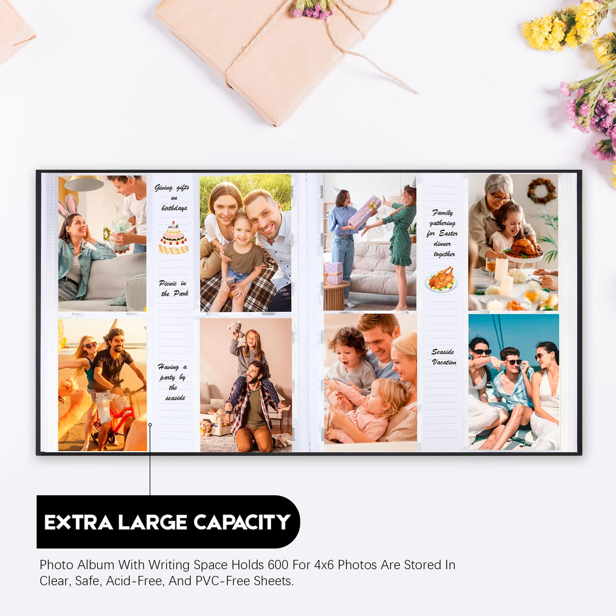 Xfveiwoo photo album 600 pockets 4x6 keeps memories organized and accessible.