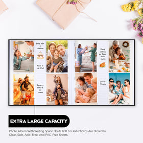 Xfveiwoo photo album 600 pockets 4x6 keeps memories organized and accessible.
