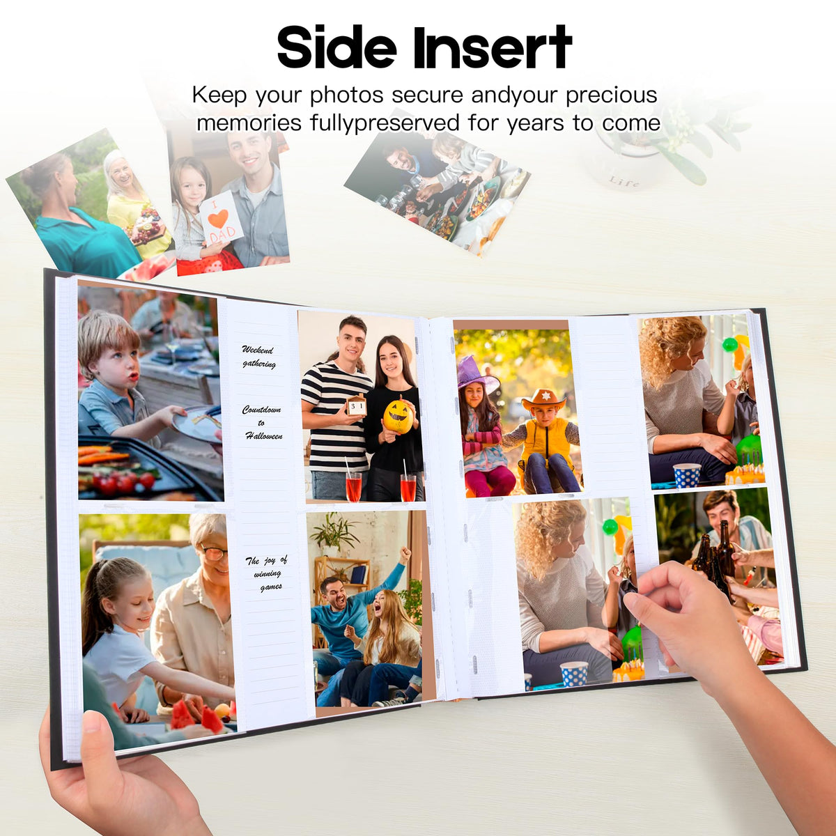 Xfveiwoo acid-free PVC-free pages help preserve color quality over time.