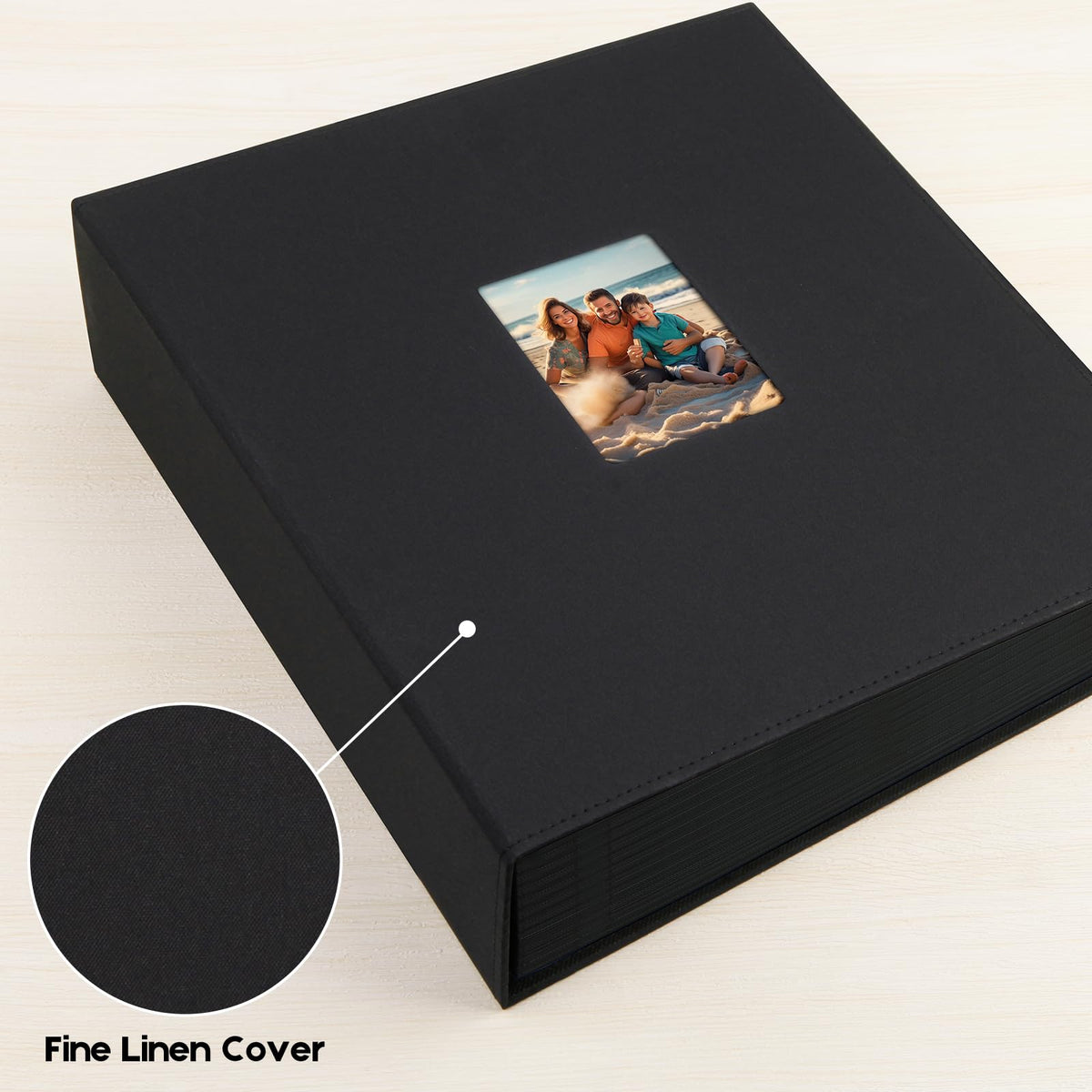 Xfveiwoo black cover protects photos from dust and wear