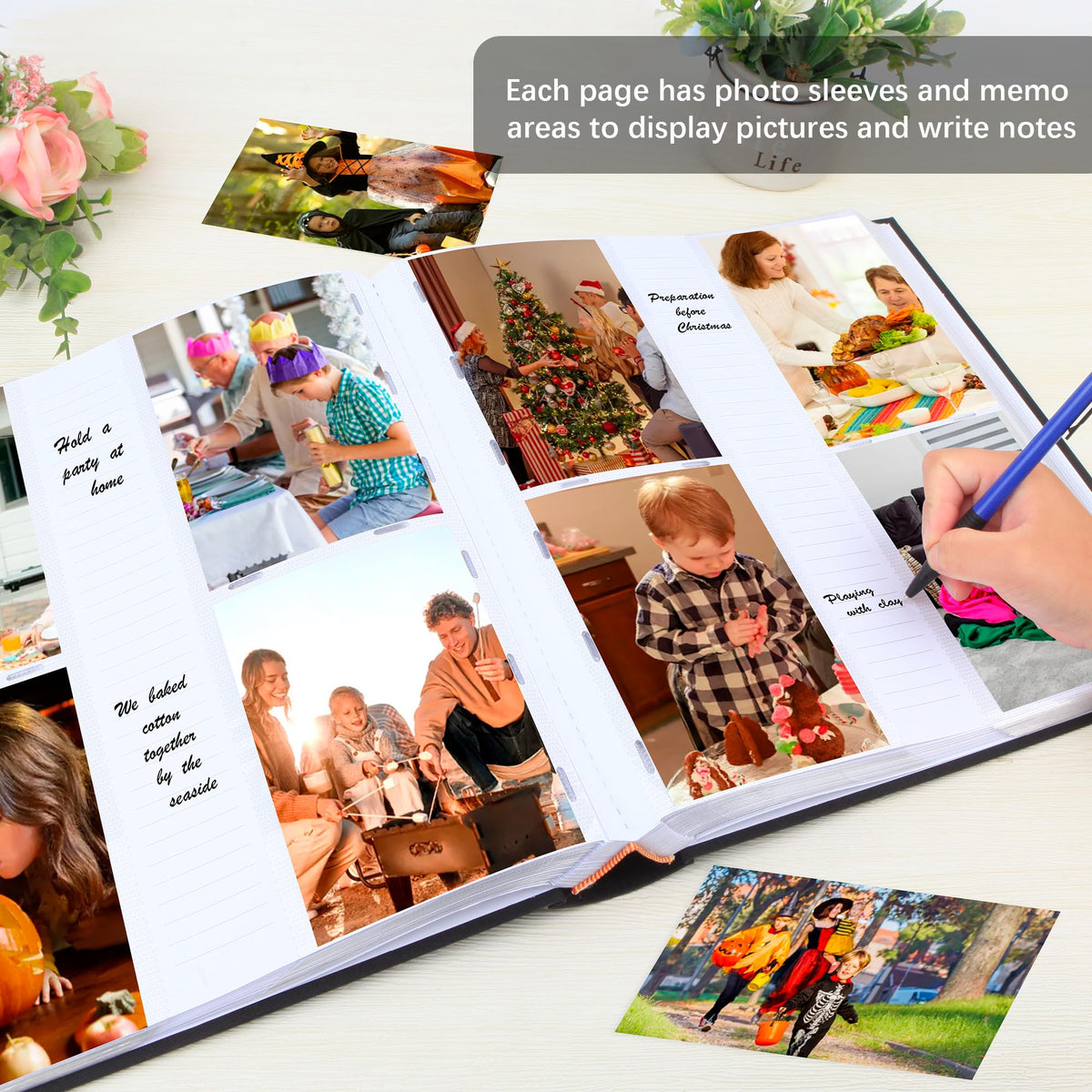 Xfveiwoo clear pocket sleeves protect images while preserving clarity.