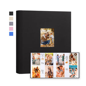 Xfveiwoo photo album front linen cover highlights premium feel and durable construction.