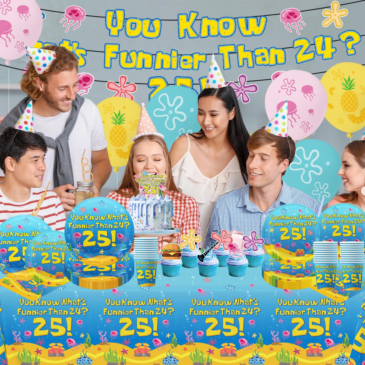 XHCYGWY blue ocean tablecloth protects surfaces during parties.