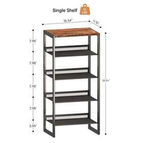 Xiacare 5-tier shelves with breathable mesh promote airflow and reduce odors