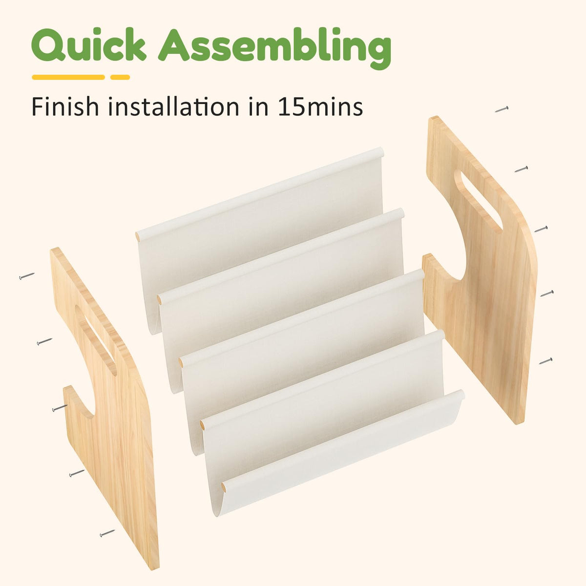XiaZ Bookshelf handle supports simple lifting and room-to-room movement