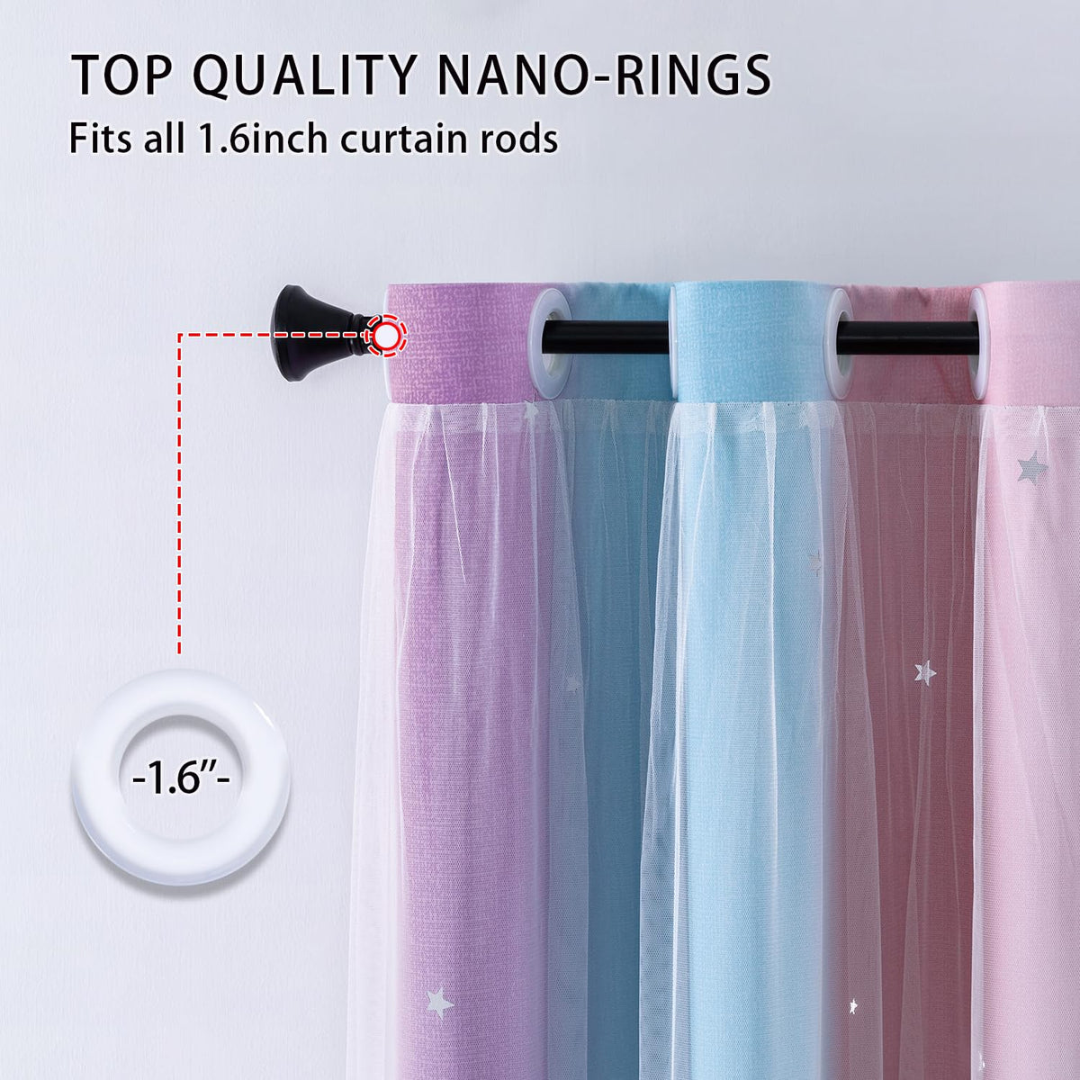 XiDi Dream Star curtain double-layer design balances light and privacy.