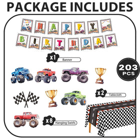 XIENBLOC Monster Truck napkins provide soft, absorbent protection for spills