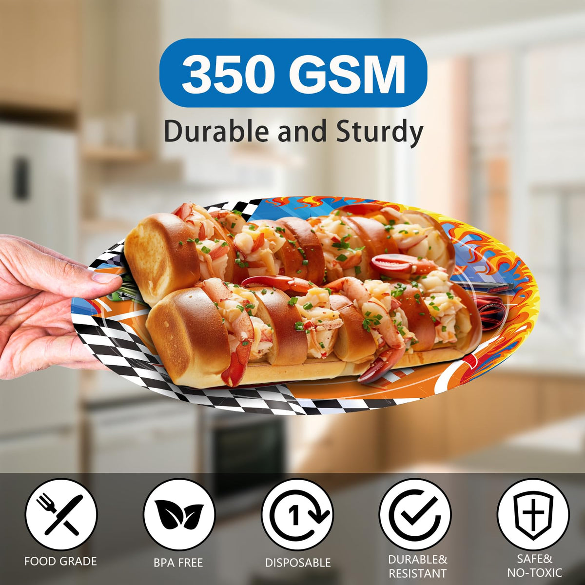 XIENBLOC racing car napkins absorbent and soft for comfortable dining