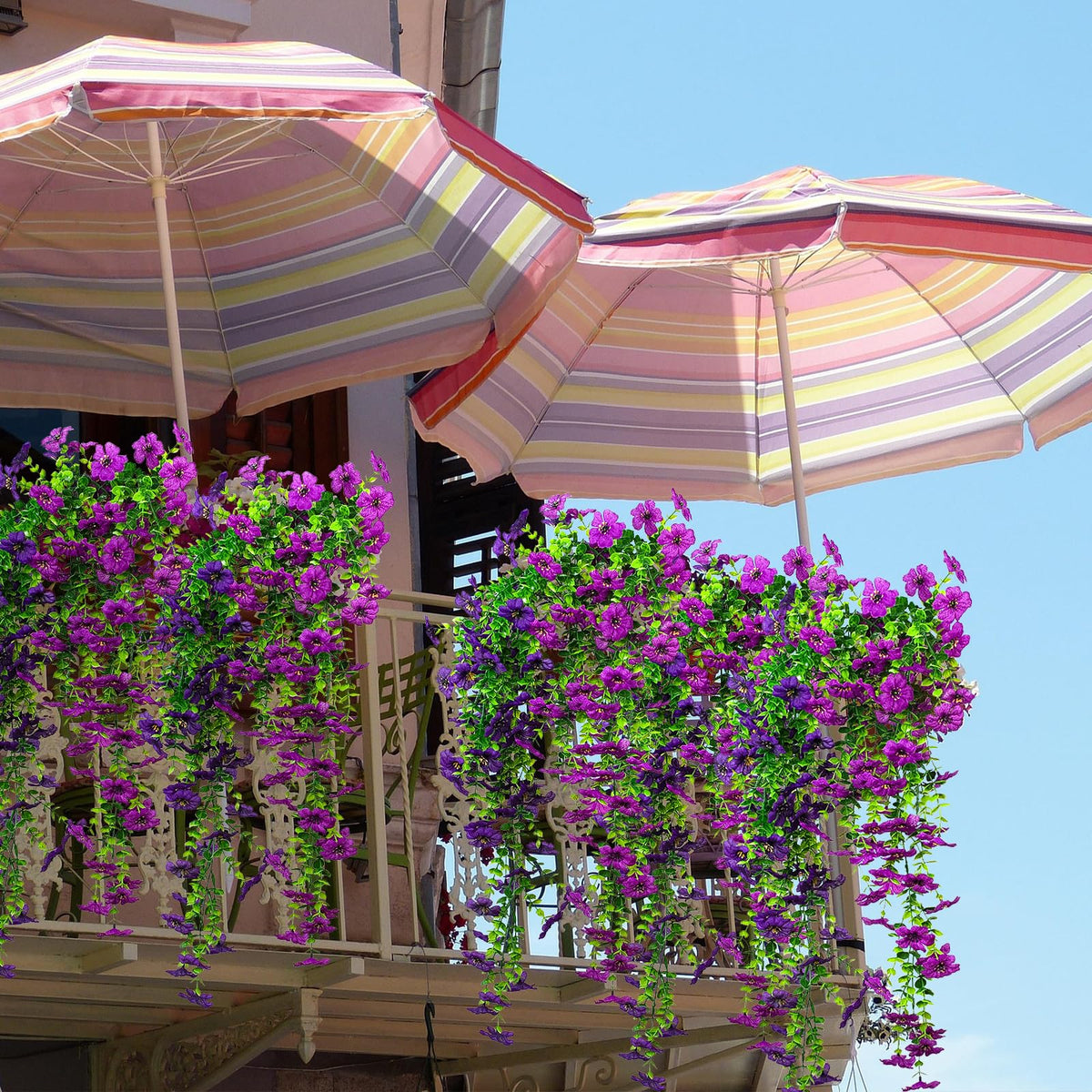 Ximiloor walkways and entrances glow with reusable, maintenance-free blooms.