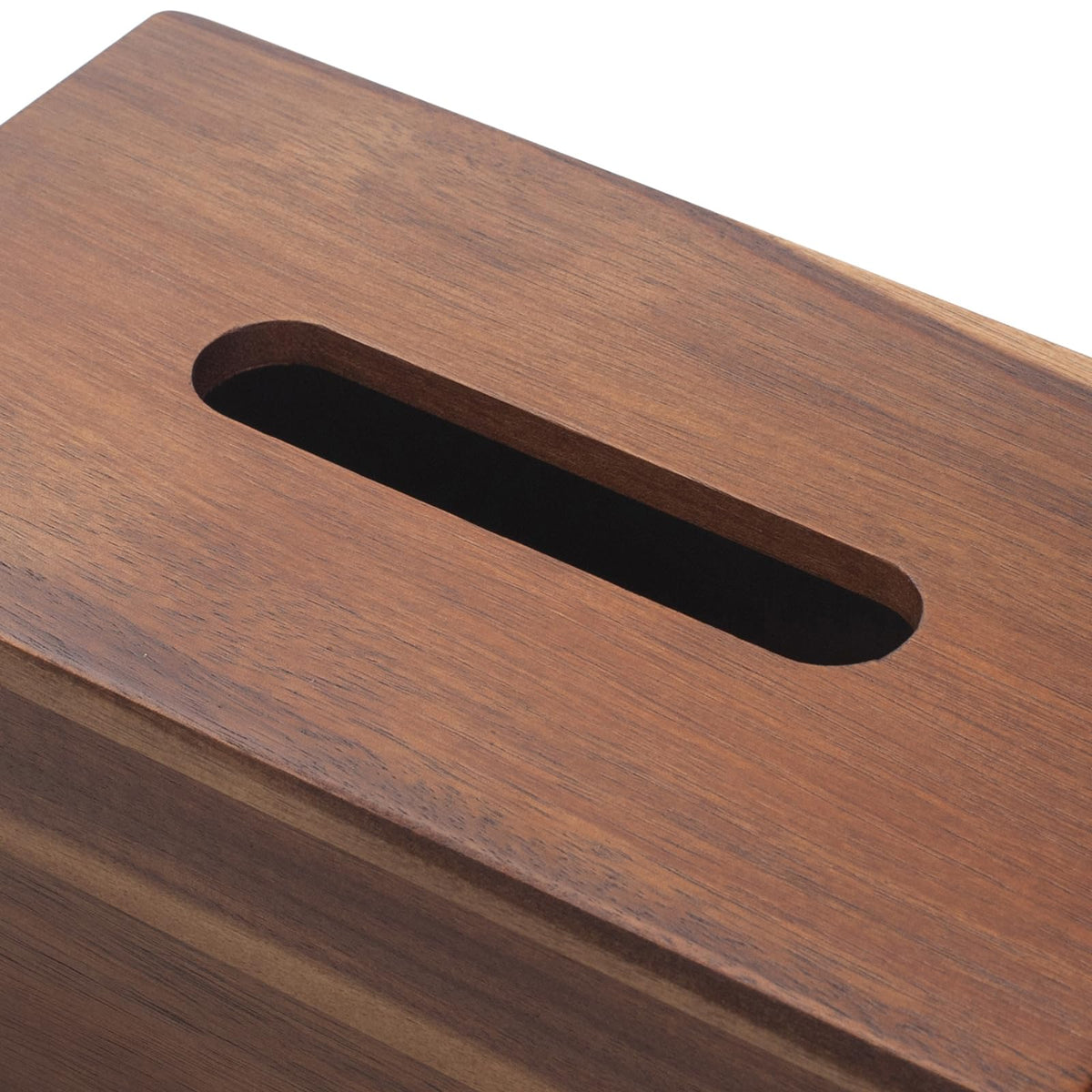 XIMISISE acacia wood cover close-up showing smooth edges and durable craftsmanship.