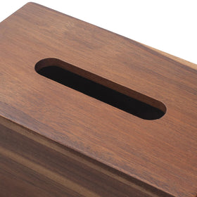 XIMISISE acacia wood cover close-up showing smooth edges and durable craftsmanship.