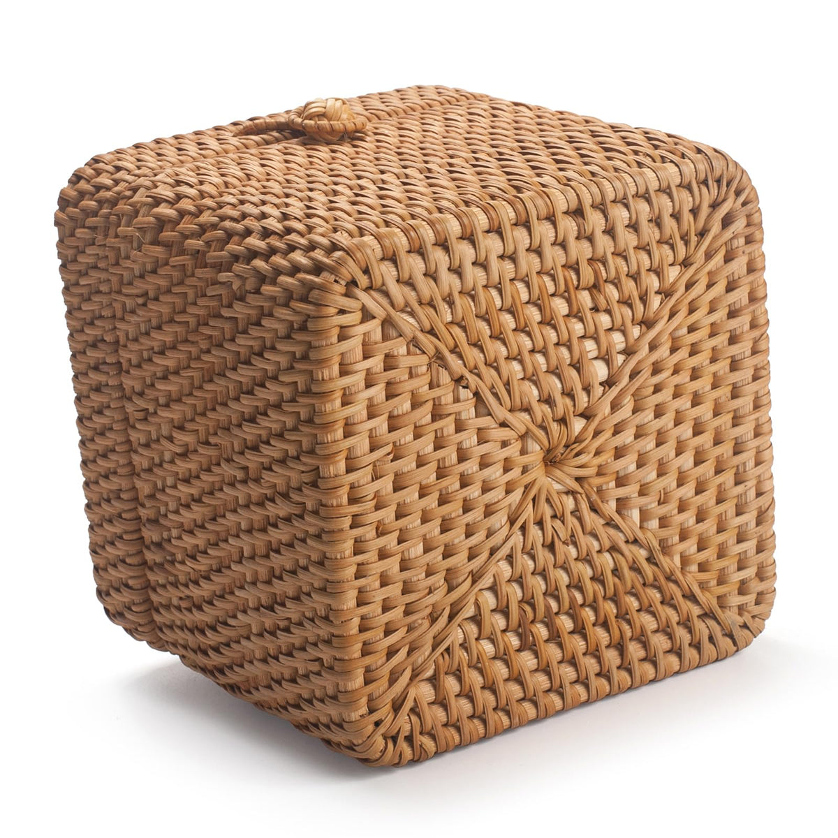 Close-up of XIMISISE rattan weave showing craftsmanship