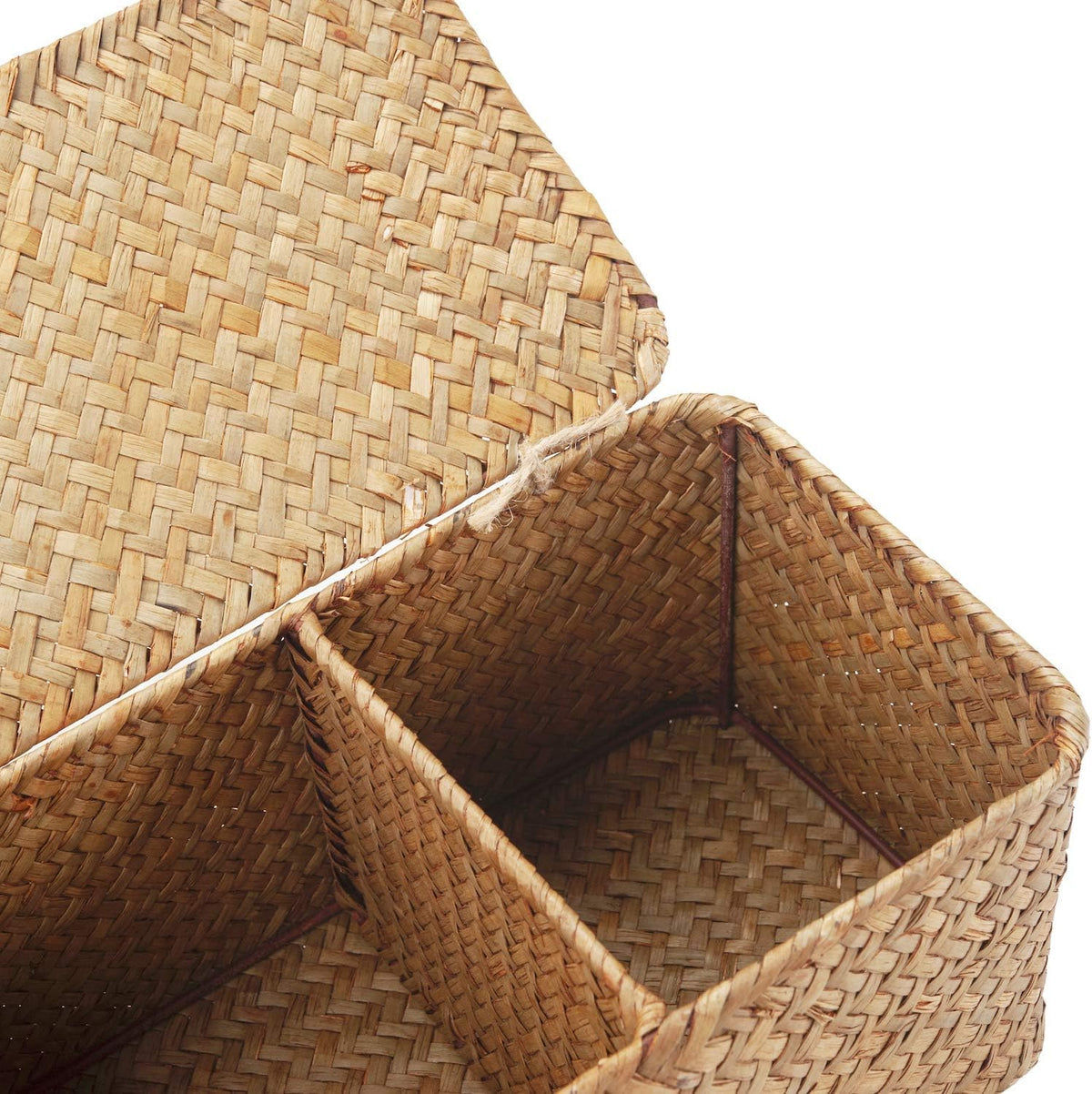 XIMISISE small seagrass basket ideal for remotes and keys