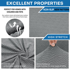 XINEAGE cushion covers for two extra-large cushions protect against spills