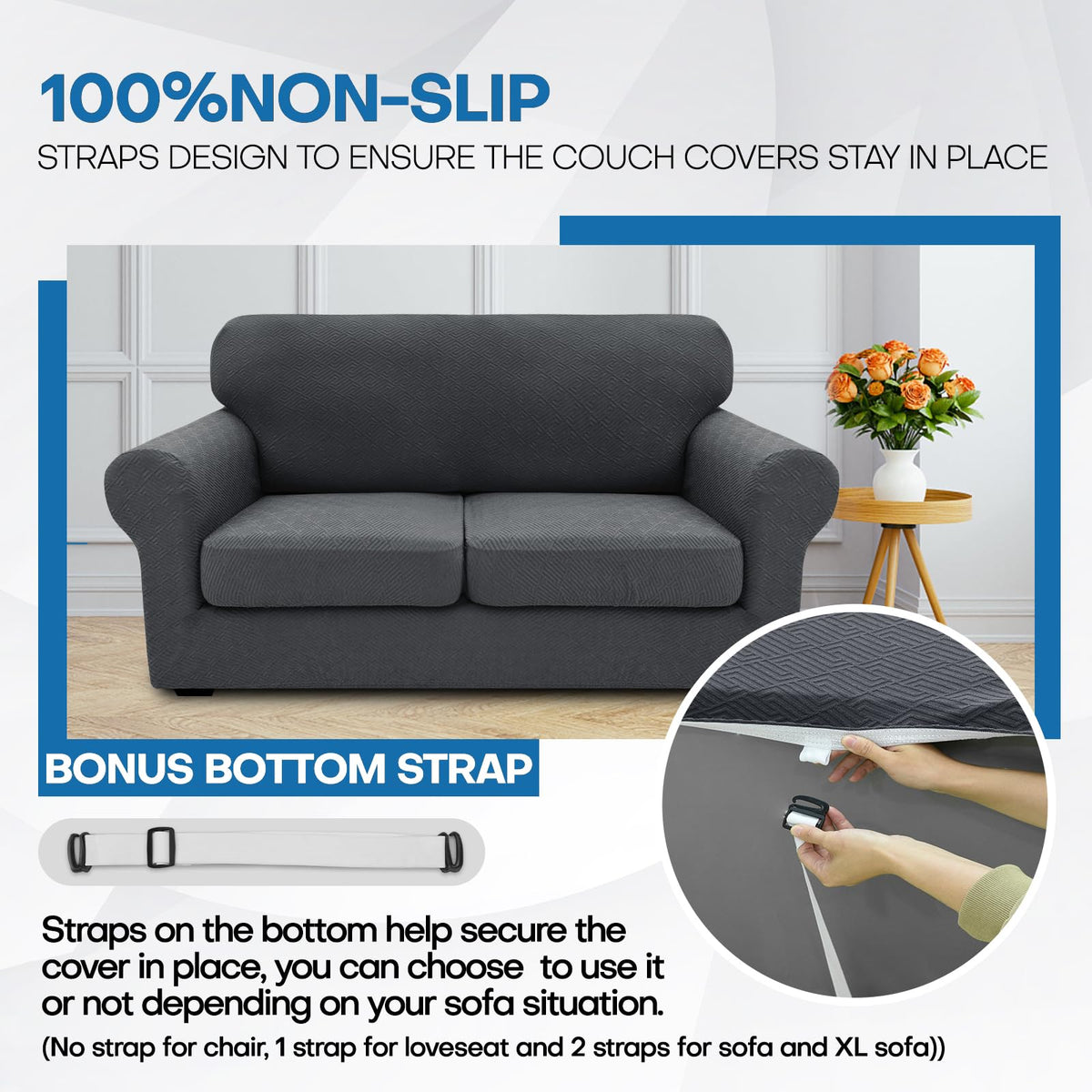 XINEAGE full-coverage protector displayed on sofa for all-around protection