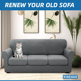 XINEAGE jacquard geometric fabric adds upscale style to your sofa