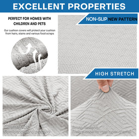 XINEAGE jacquard geometric pattern close-up highlighting upscale style and durability.