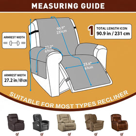 XINEAGE anti-slip system keeps the recliner cover secure during play and daily use