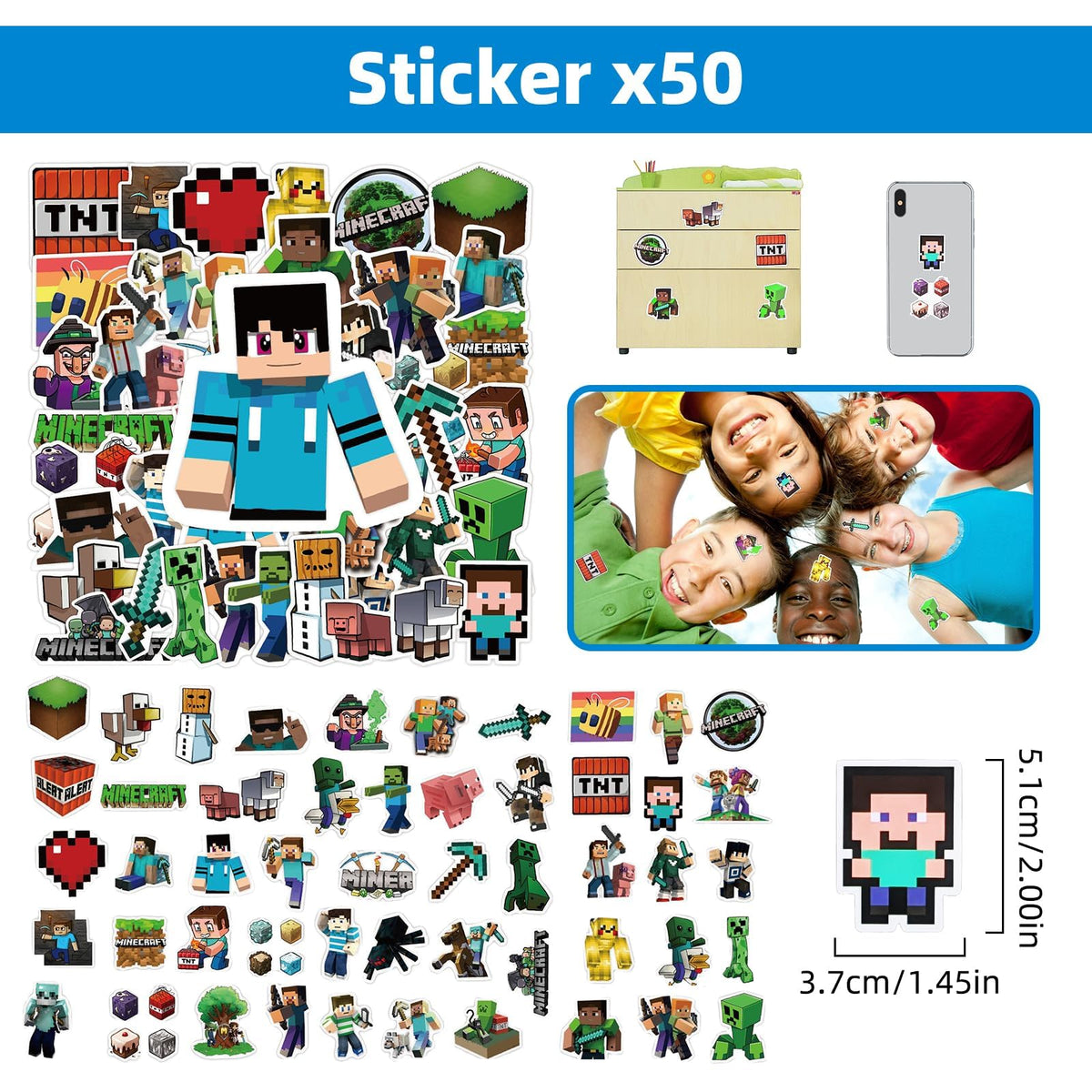 Xioose Pixel gift bags provide handy takeaway favors for guests.