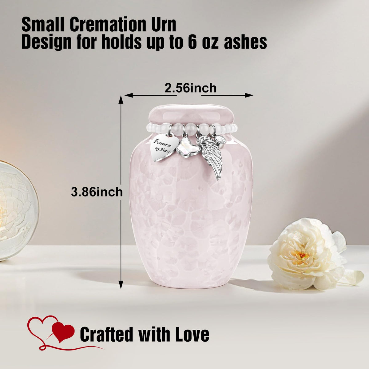 XIUDA decorative urn for women showcases a handcrafted finish and keeps memories close