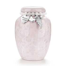XIUDA small ceramic urn for ashes with serene glaze, ideal for home display