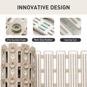 XIYUNTE shower mat design promotes quick drainage with a 3mm gap