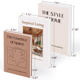 XKDOUS three-tone set in brown, beige, and khaki creates a modern living room display.
