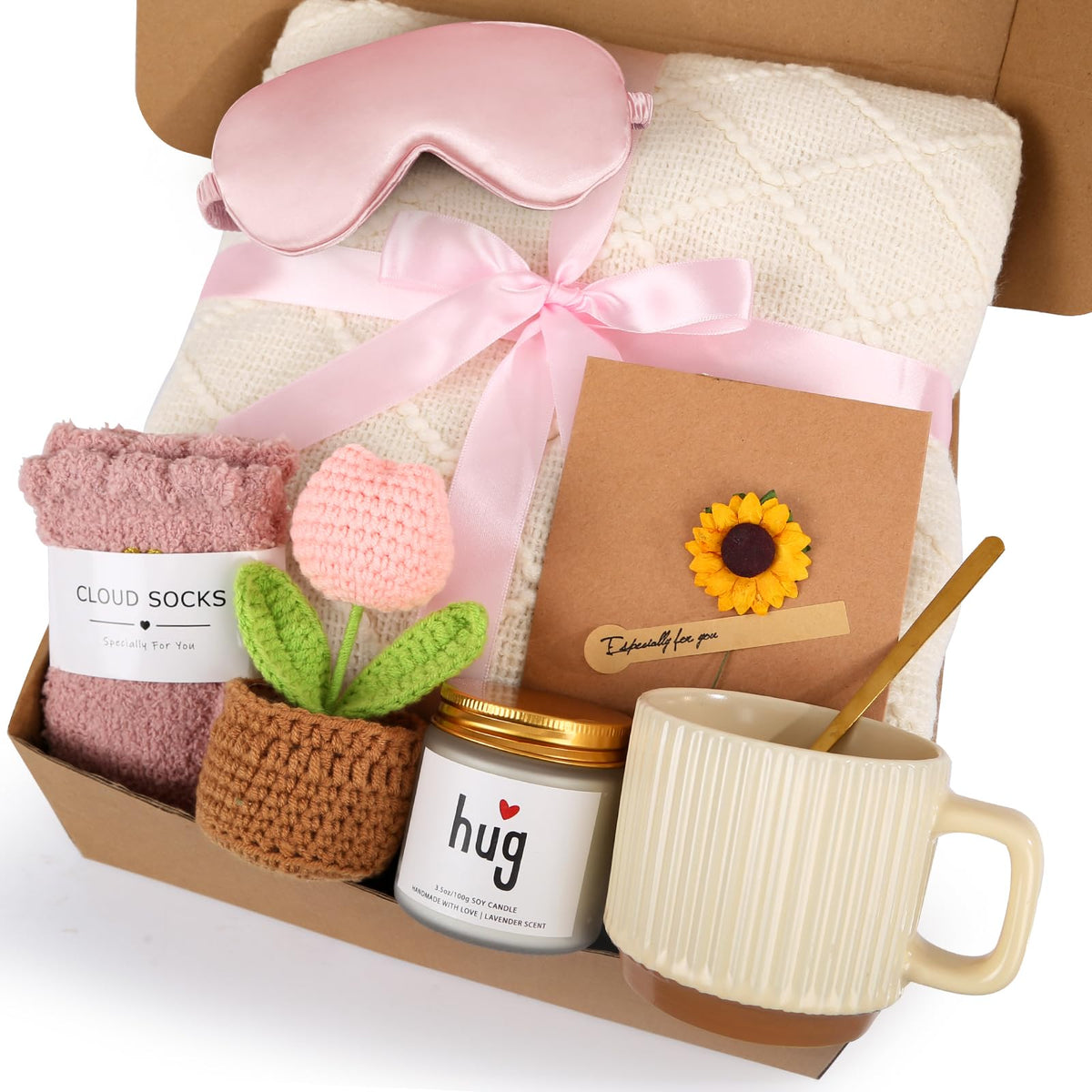 XKOYY birthday gift basket blanket — ultra-soft fringe throw for warm, comforting evenings.