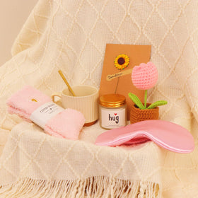 XKOYY birthday gift basket eye mask — silk eye mask for restful moments.