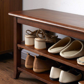 XKZG storage bench side view showing compact footprint
