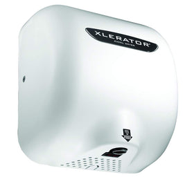 XLERATOR XL-BW infrared sensor activating hands-free drying.