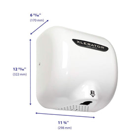 XLERATOR XL-BW 1.1-noise-reduction nozzle shown during use.