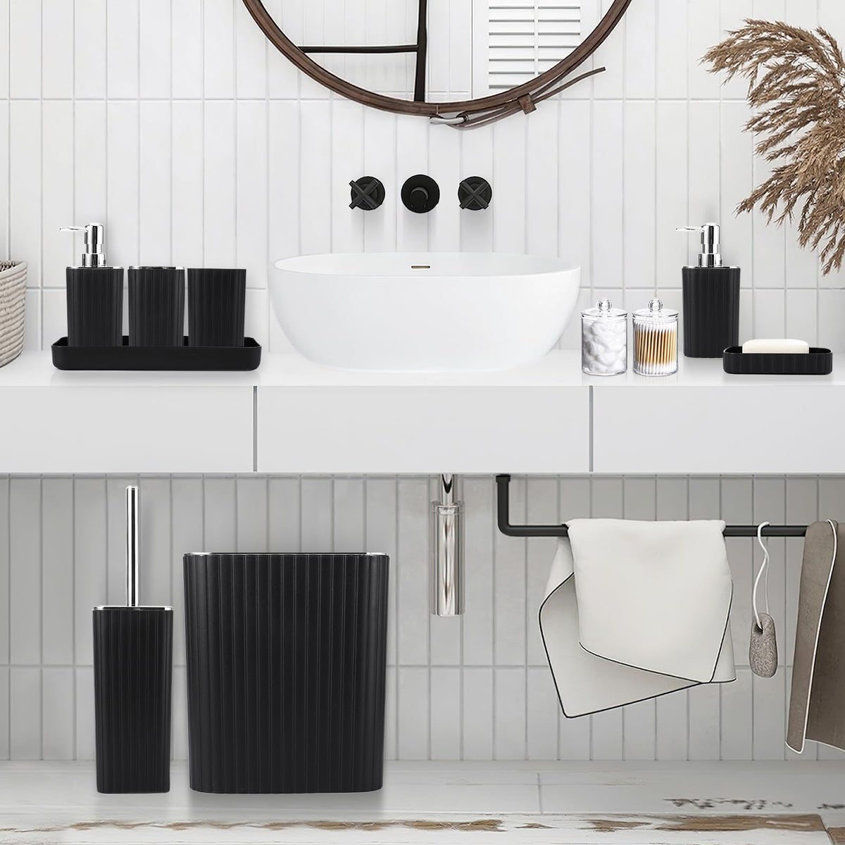 XLHOMO toothbrush holder keeps counters tidy and accessible