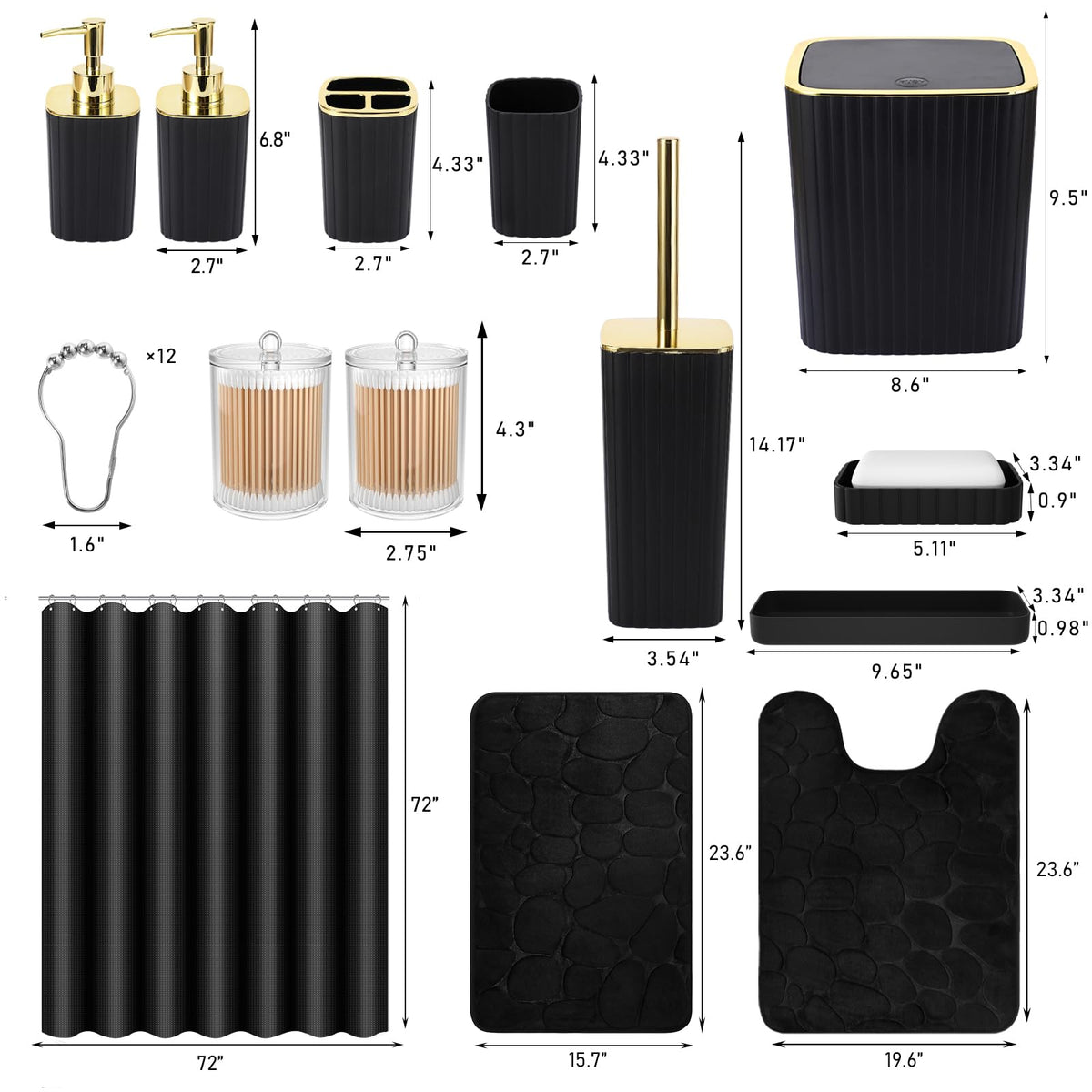 XLHOMO trash can complements modern bathrooms with functional design
