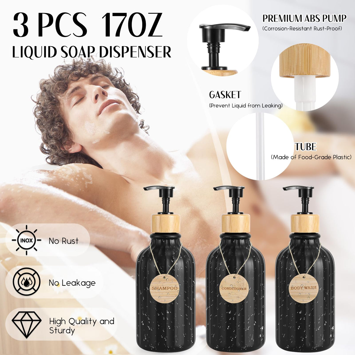 XLHOMO lotion dispenser enables one-handed use for daily practicality.