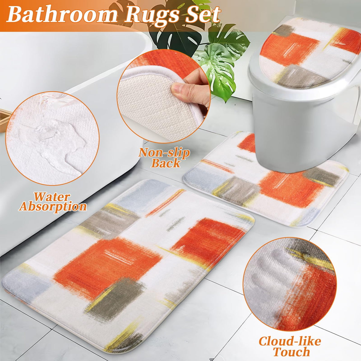 XLHOMO orange soap dish to keep soap dry and accessible.