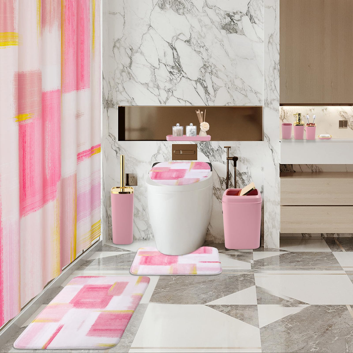 XLHOMO soap dispenser with pump provides tidy, even dispenses.